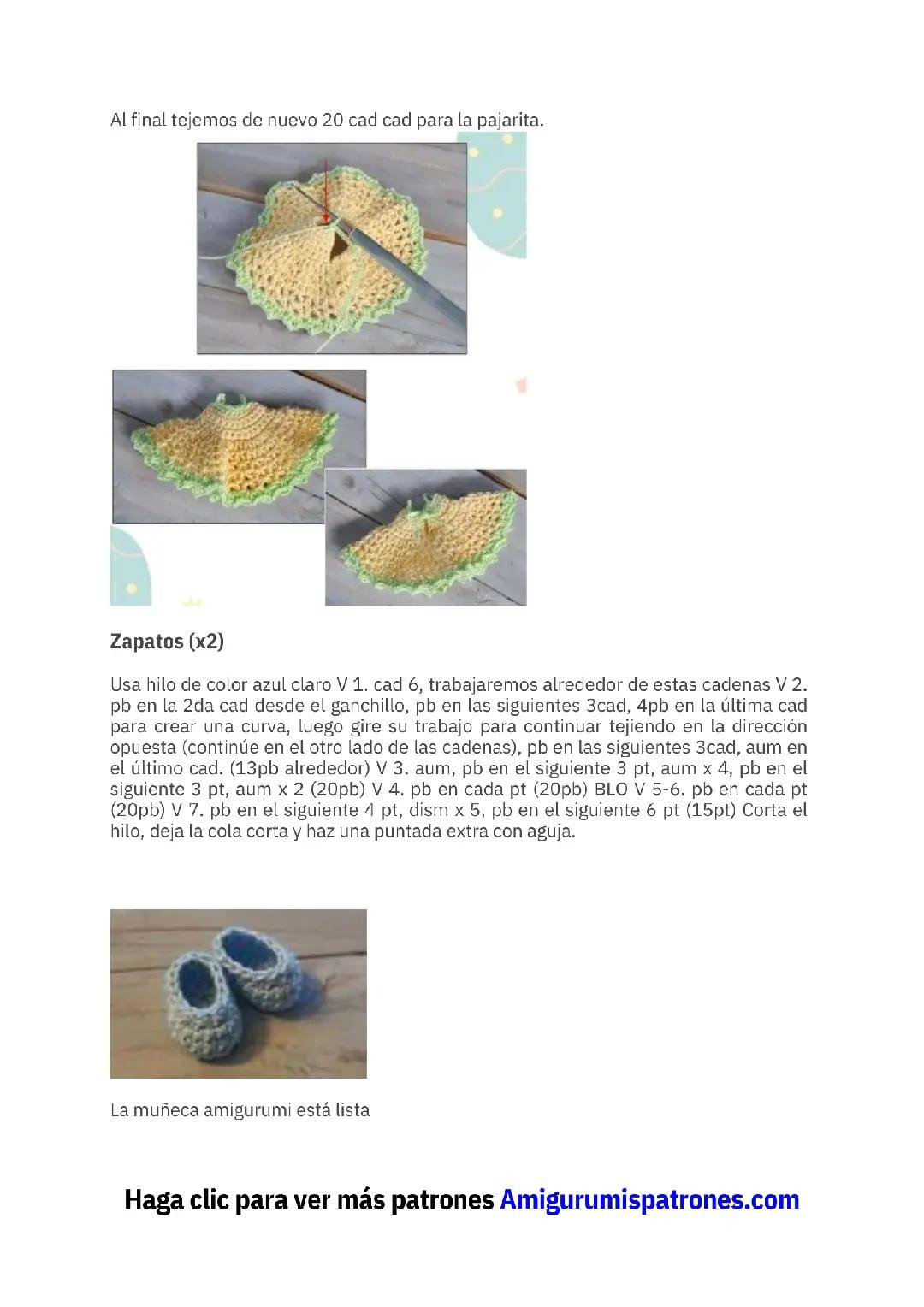 Patrón Amigurumi Gratis Muñeca Pascua Conejo Vestido Amarillo PDF