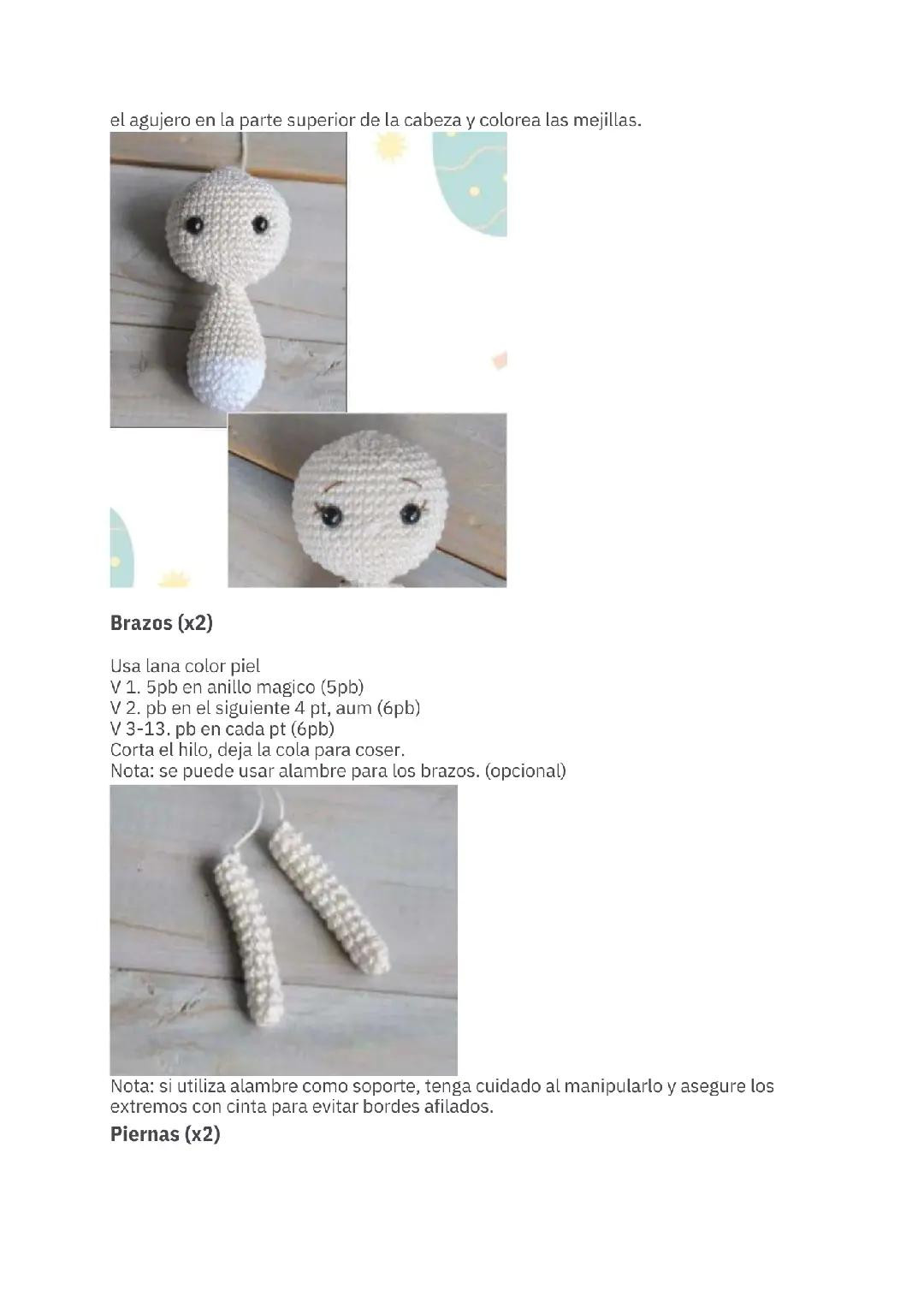 Patrón Amigurumi Gratis Muñeca Pascua Conejo Vestido Amarillo PDF