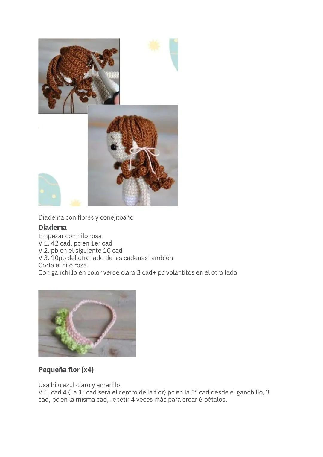 Patrón Amigurumi Gratis Muñeca Pascua Conejo Vestido Amarillo PDF