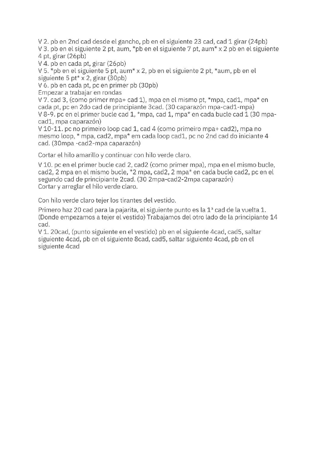 Patrón Amigurumi Gratis Muñeca Pascua Conejo Vestido Amarillo PDF