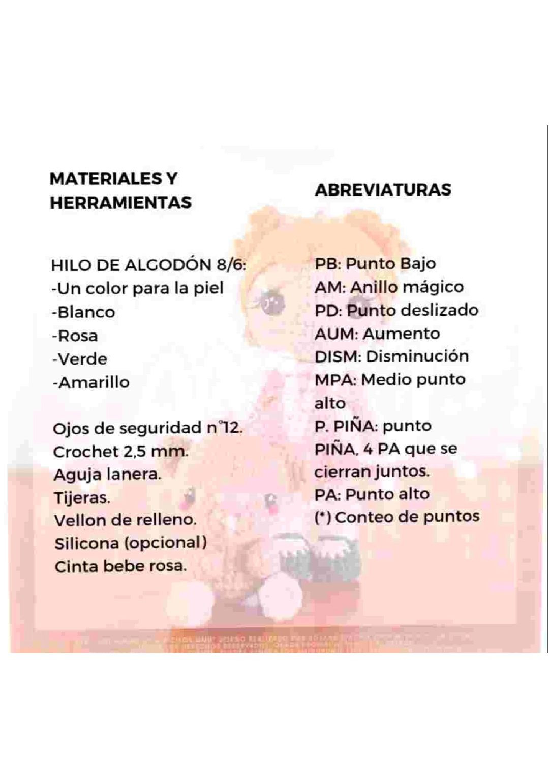 Patrón Amigurumi Gratis: Muñeca Ricitos y Oso