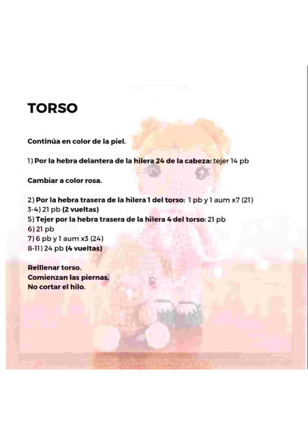 Patrón Amigurumi Gratis: Muñeca Ricitos y Oso