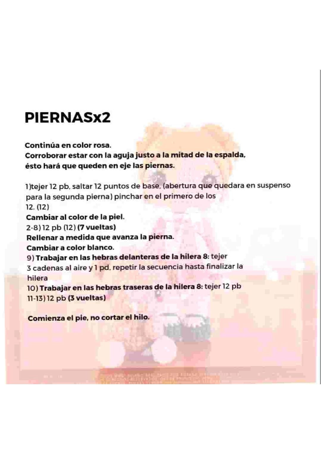 Patrón Amigurumi Gratis: Muñeca Ricitos y Oso