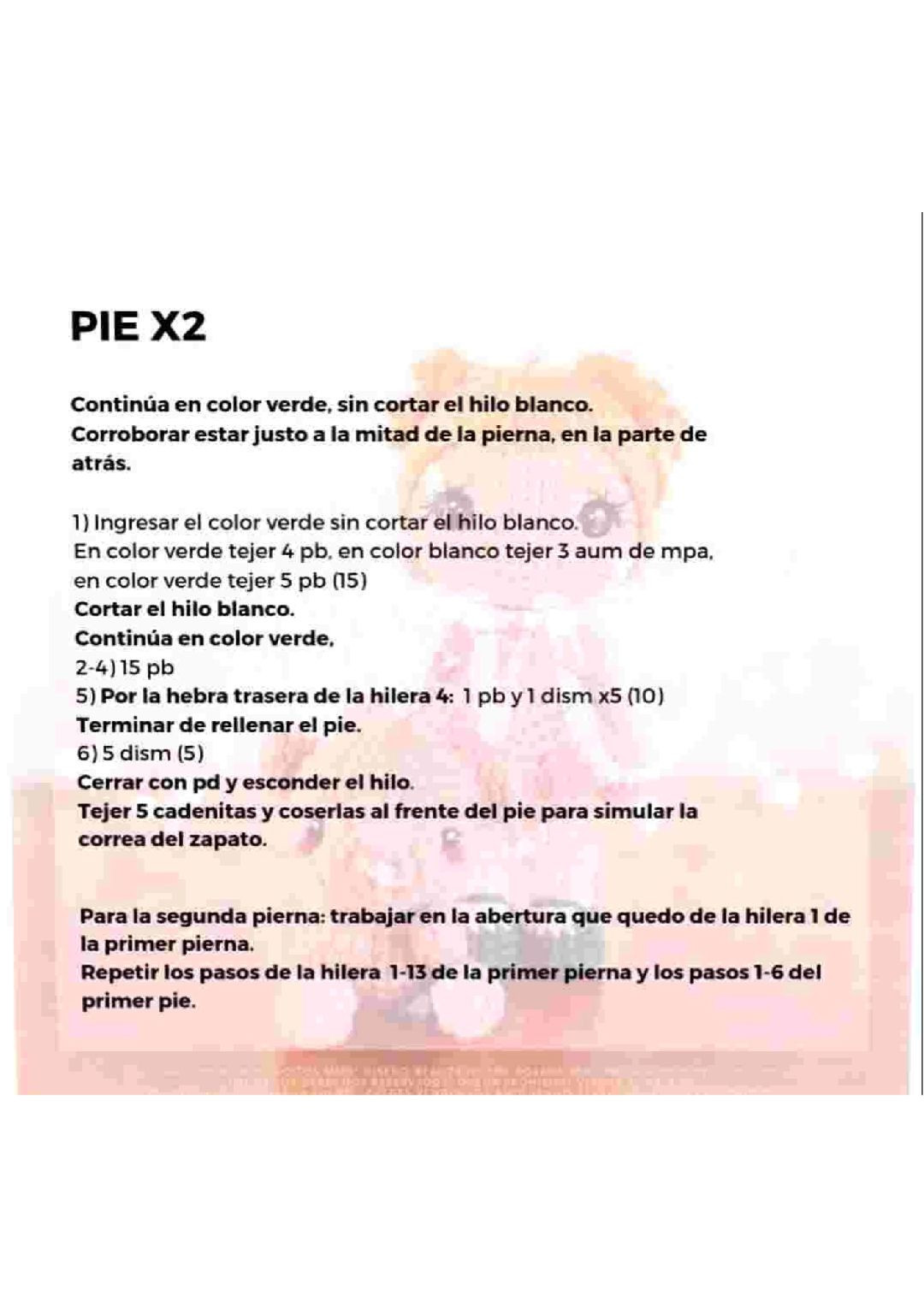 Patrón Amigurumi Gratis: Muñeca Ricitos y Oso