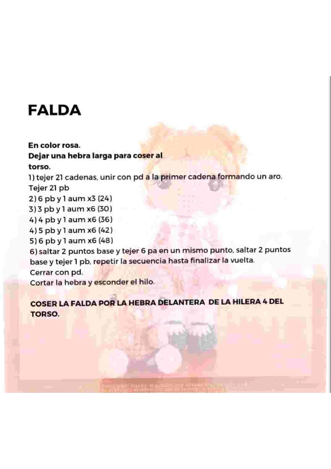 Patrón Amigurumi Gratis: Muñeca Ricitos y Oso