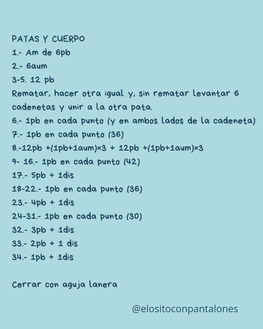Patrón Amigurumi Gratis: Reno con Bufanda y Bolsa de Santa (Reno Amigurumi Pattern)