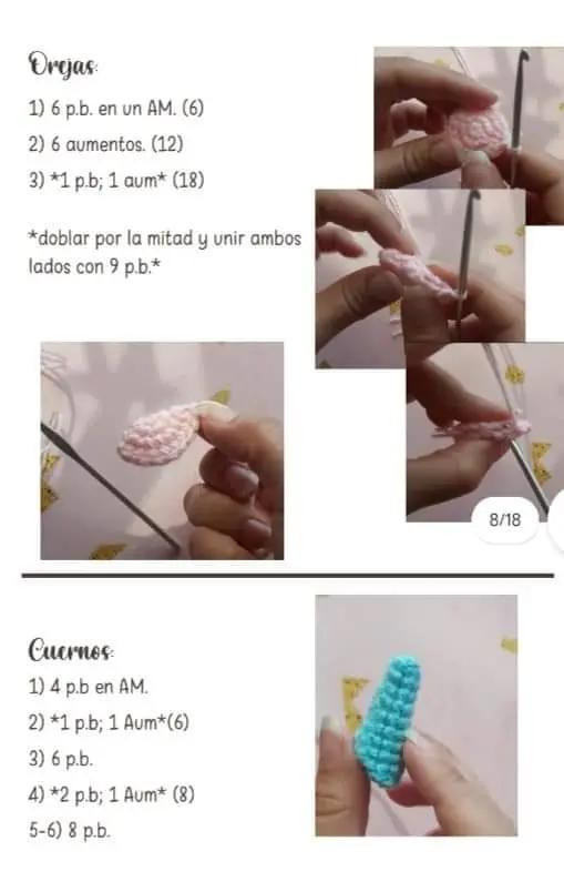 Patrón amigurumi gratuito Baby Baphomet: búp bê quỷ dễ thương với sừng và ngôi sao, hướng dẫn chi tiết bằng tiếng Tây Ban Nha