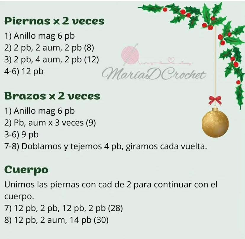 Patrón Amigurumi Grinch Navideño Paso a Paso