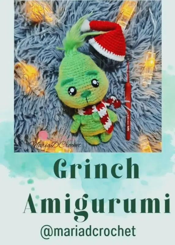 Patrón Amigurumi Grinch Navideño Paso a Paso