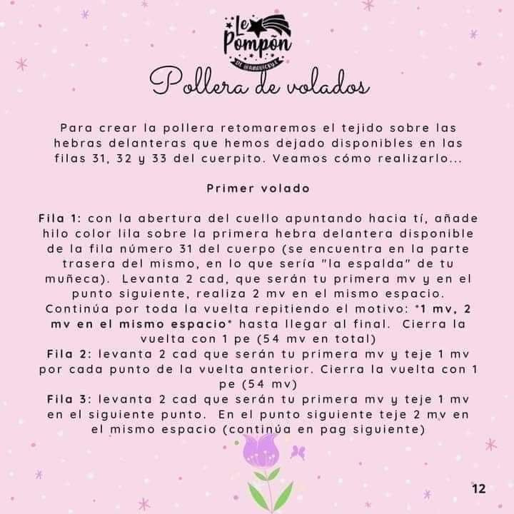 Patrón Amigurumi Hada Hadita Lollipop Gratis