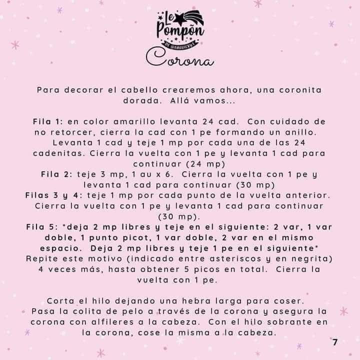 Patrón Amigurumi Hada Hadita Lollipop Gratis