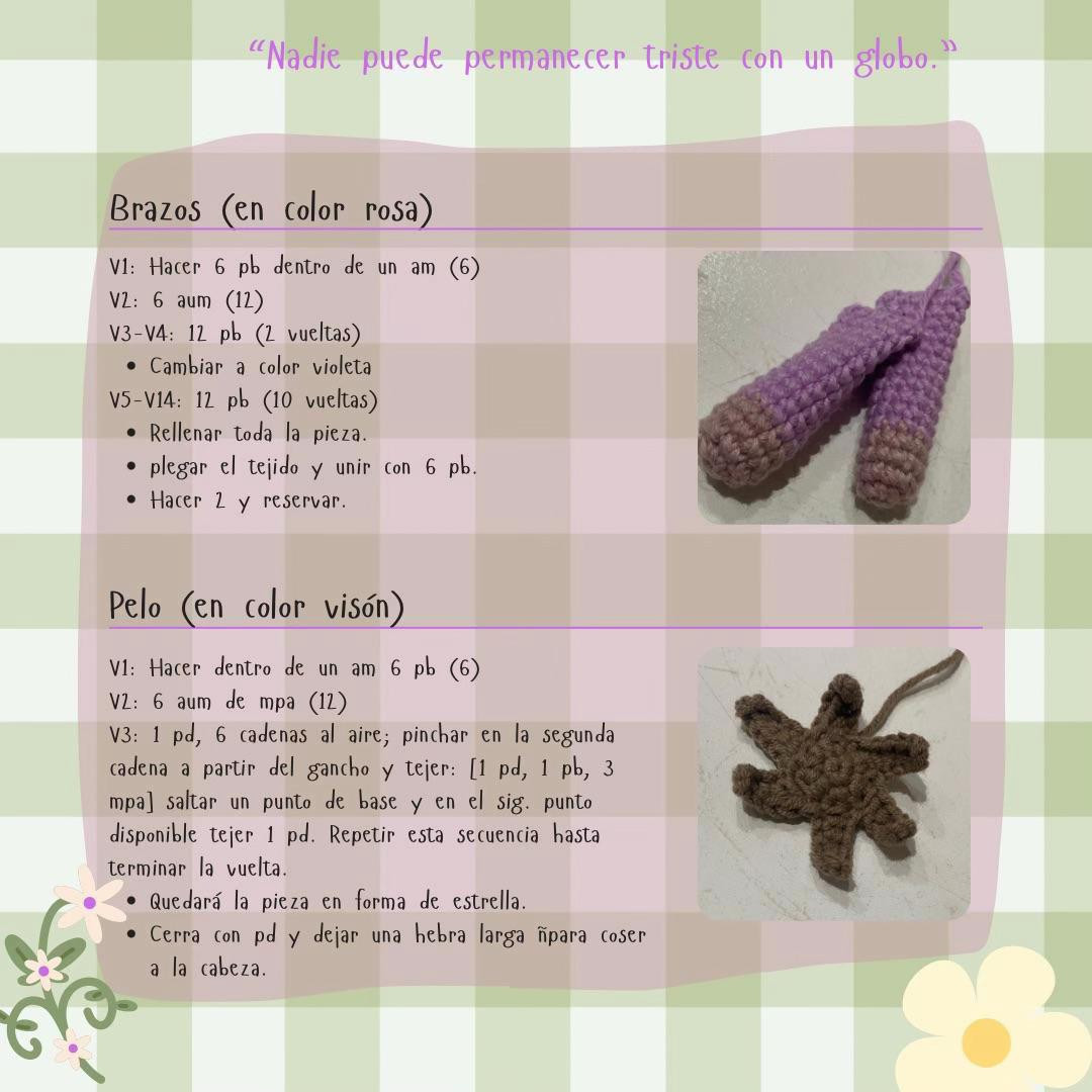 Patrón Amigurumi Igor: Conejo Violeta y Rosa