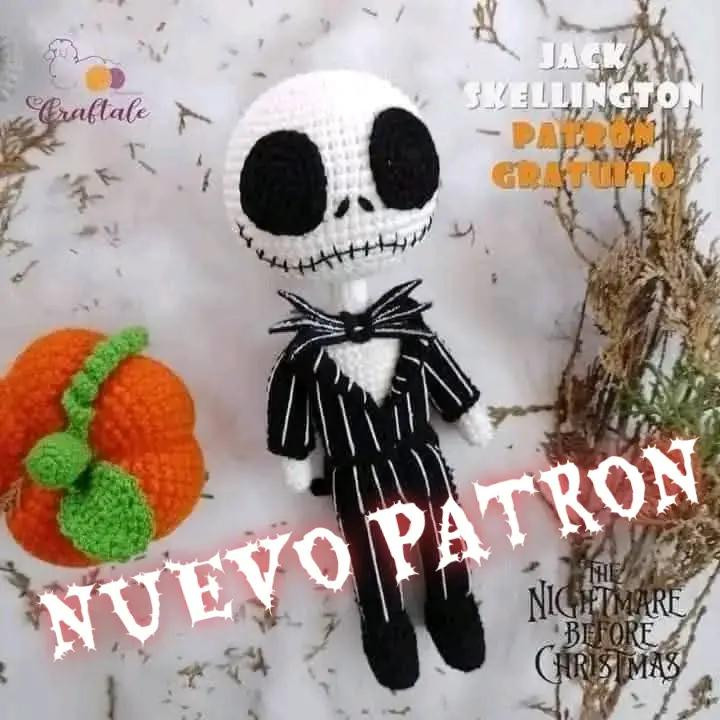 Patrón Amigurumi Jack Skellington Halloween