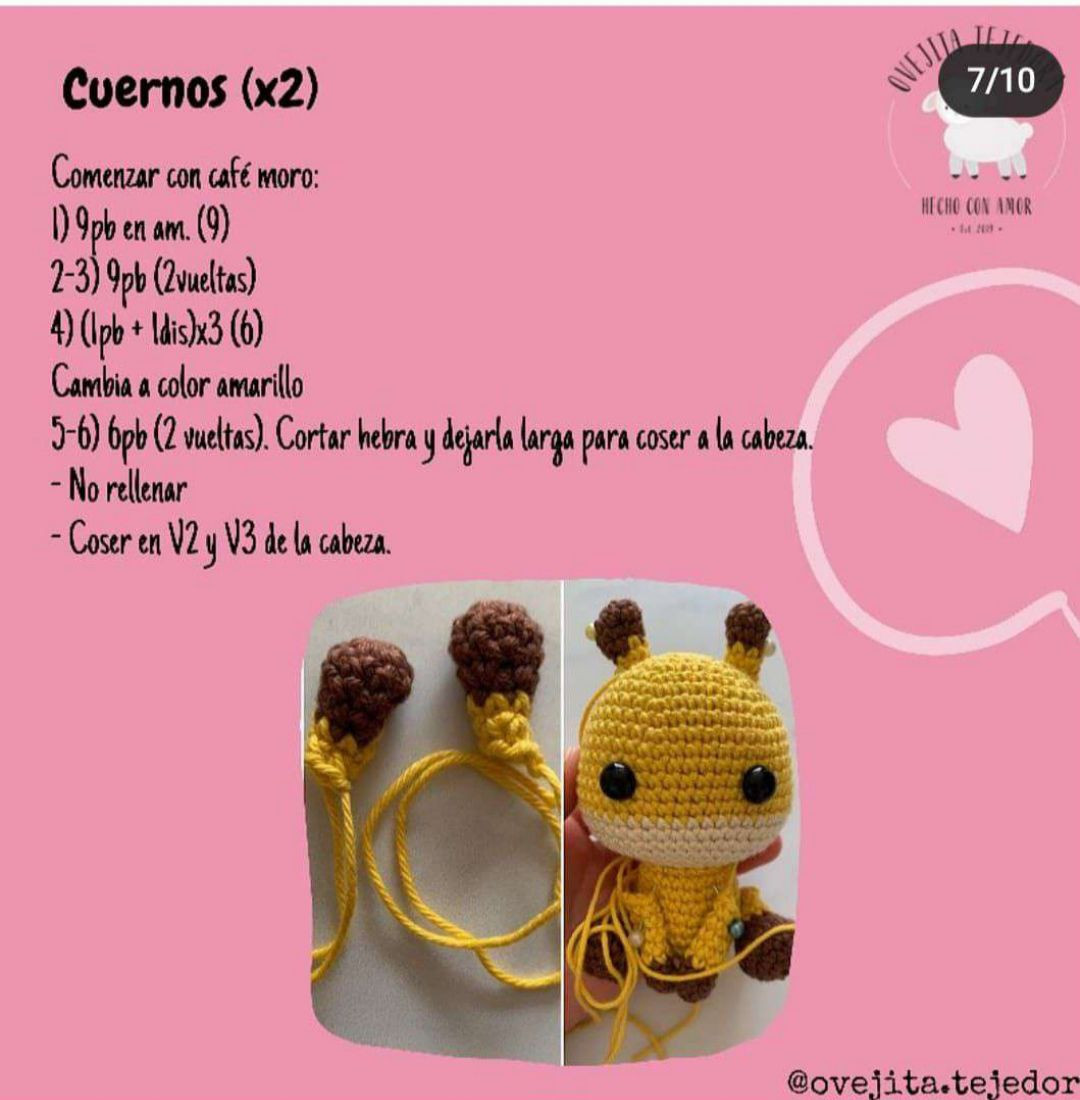 Patrón Amigurumi Jirafa Vainilla: Guía Paso a Paso y Materiales