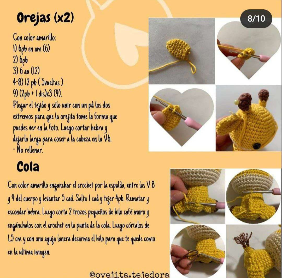Patrón Amigurumi Jirafa Vainilla: Guía Paso a Paso y Materiales