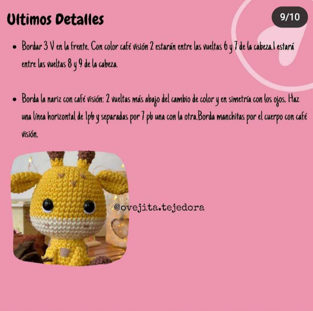 Patrón Amigurumi Jirafa Vainilla: Guía Paso a Paso y Materiales