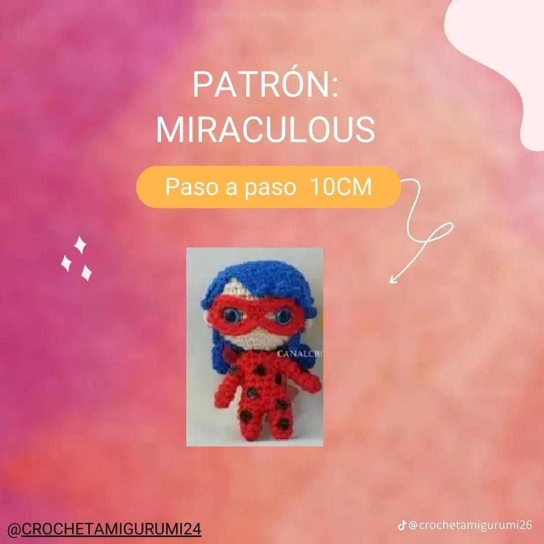 Patrón Amigurumi Ladybug Miraculous Paso a Paso