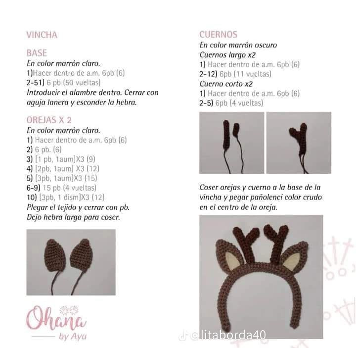 Patrón Amigurumi Lena: Búp bê hươu cao cổ
