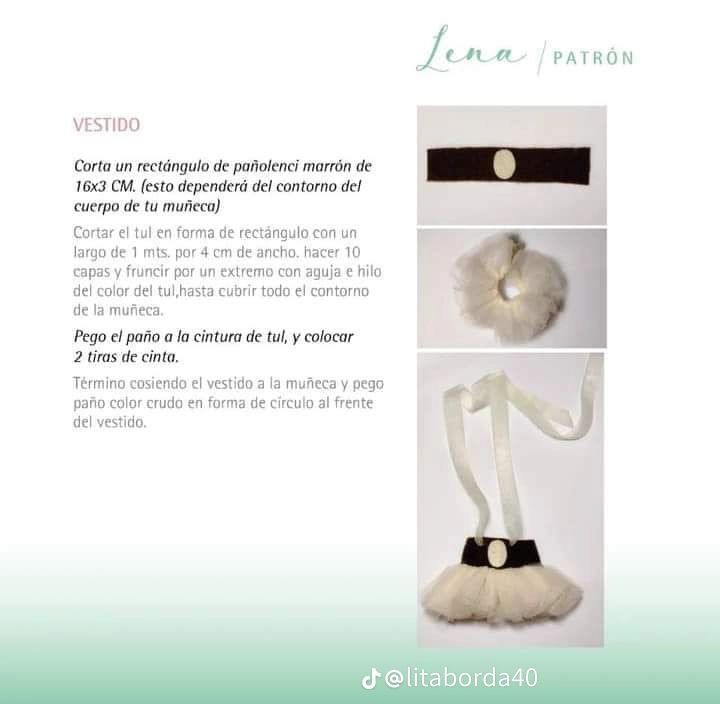 Patrón Amigurumi Lena: Búp bê hươu cao cổ