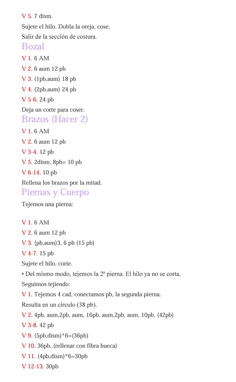 Patrón Amigurumi León Fácil Paso a Paso