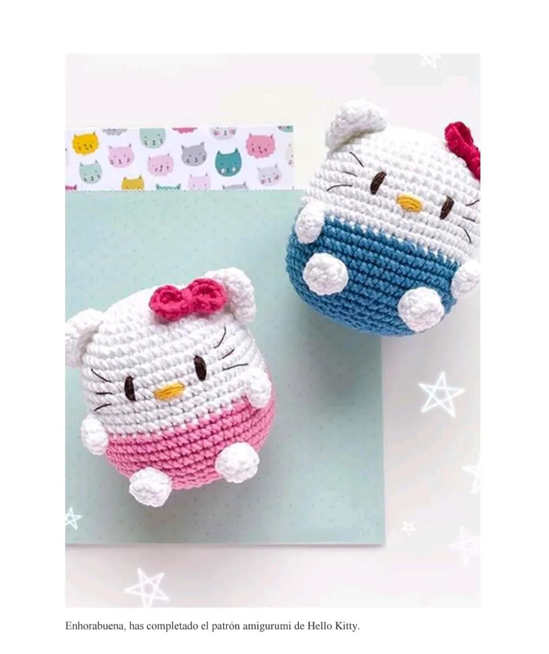 Patrón Amigurumi Llavero Hello Kitty PDF Gratis