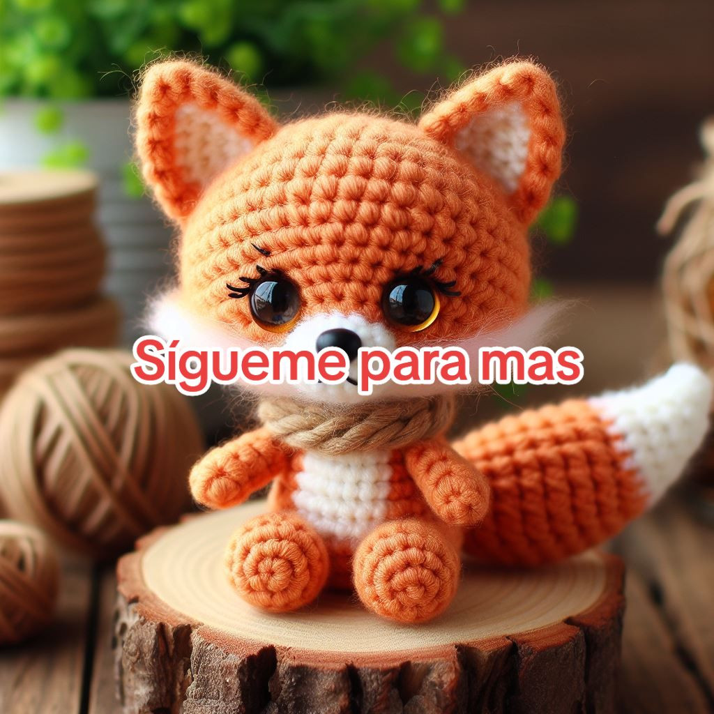 Patrón Amigurumi Llavero Zorro Fácil PDF Gratis