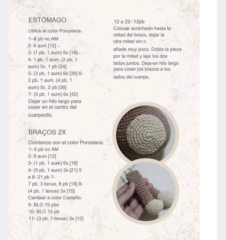 Patron Amigurumi Macaquinha Mika Mono Moca con Pluma Rosa