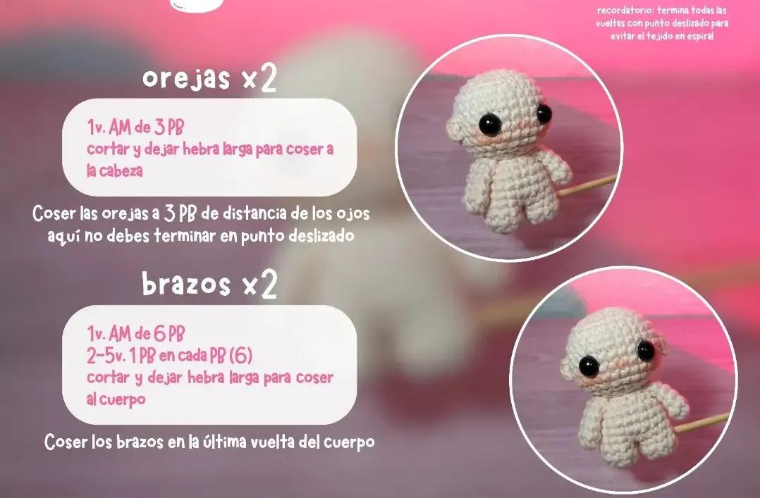 Patrón Amigurumi Mini Llavero: Tutorial Paso a Paso