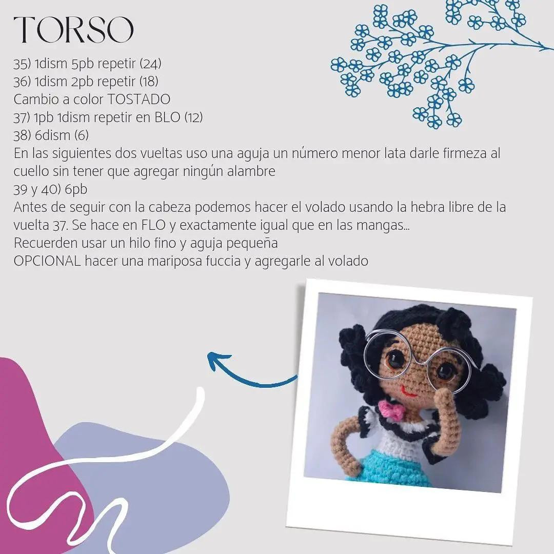 Patrón Amigurumi Mirabel Madrigal - Encanto