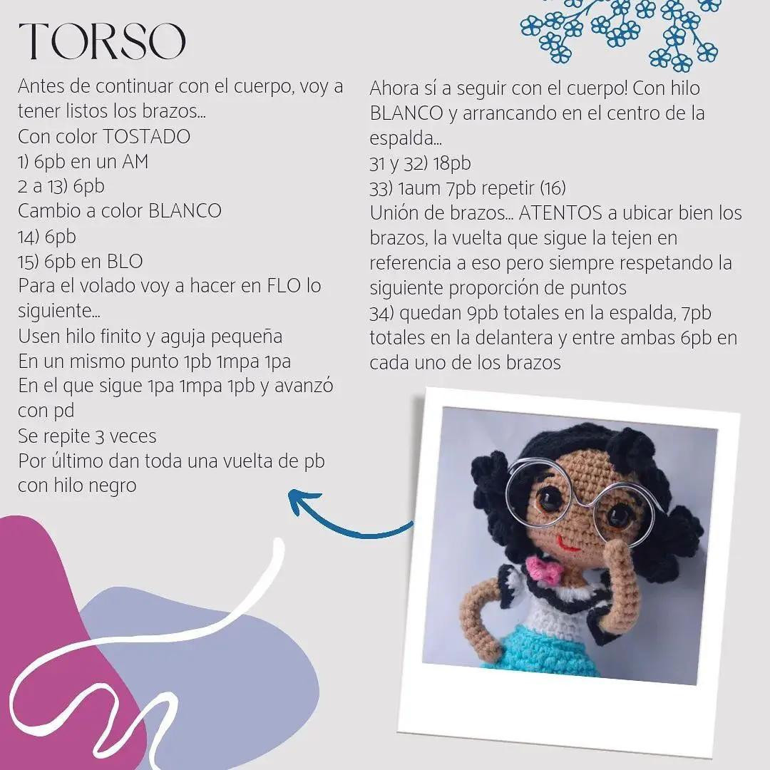 Patrón Amigurumi Mirabel Madrigal - Encanto