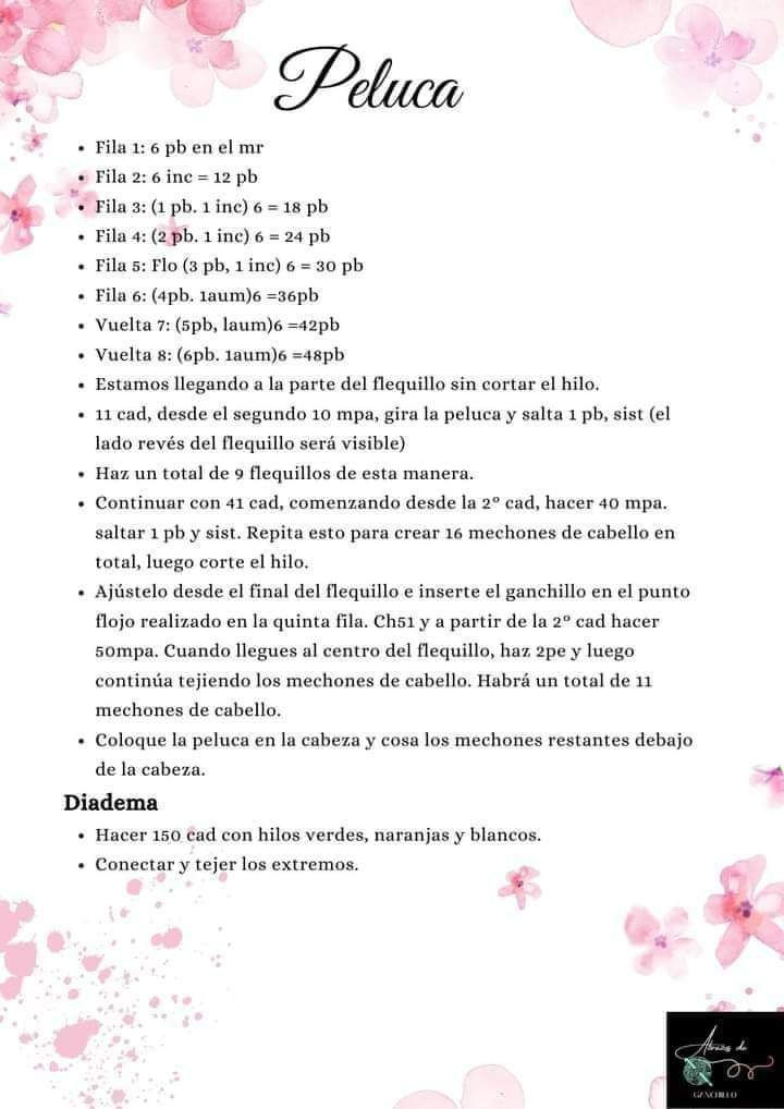 Patron Amigurumi Muñeca con Osito: Guía de Tejer y Materiales