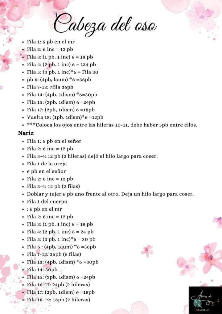 Patron Amigurumi Muñeca con Osito: Guía de Tejer y Materiales