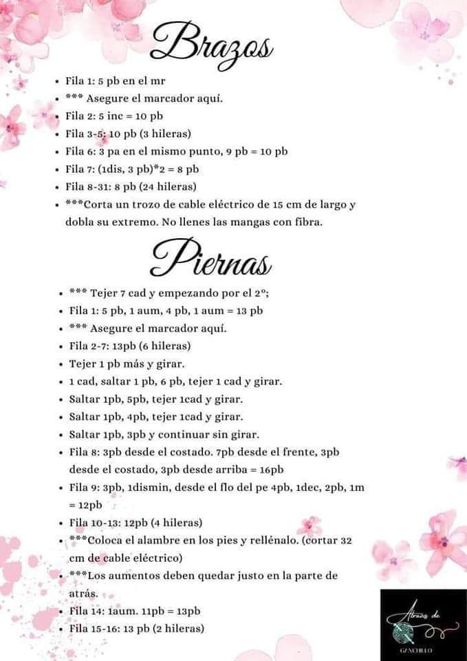 Patron Amigurumi Muñeca con Osito: Guía de Tejer y Materiales