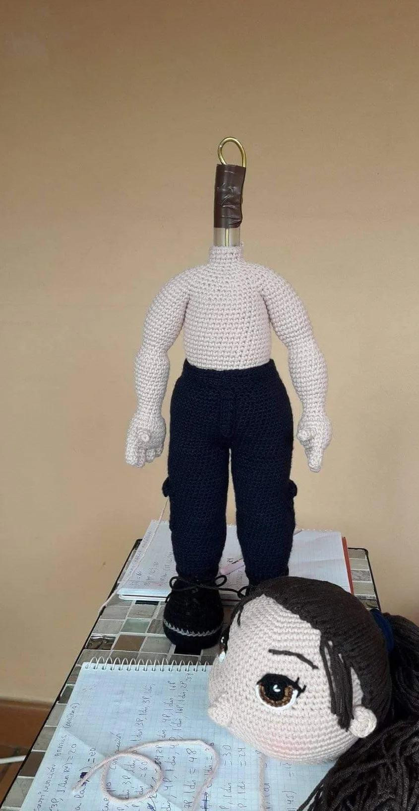 Patrón Amigurumi Muñeca Policía Española Merce