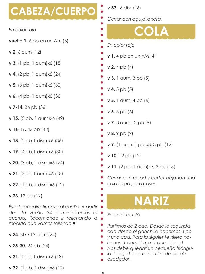 Patrón Amigurumi Mushu de Mulán - Crochet Tutorial