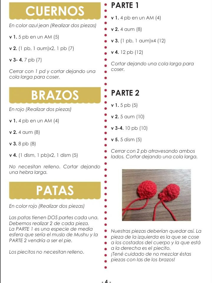 Patrón Amigurumi Mushu de Mulán - Crochet Tutorial