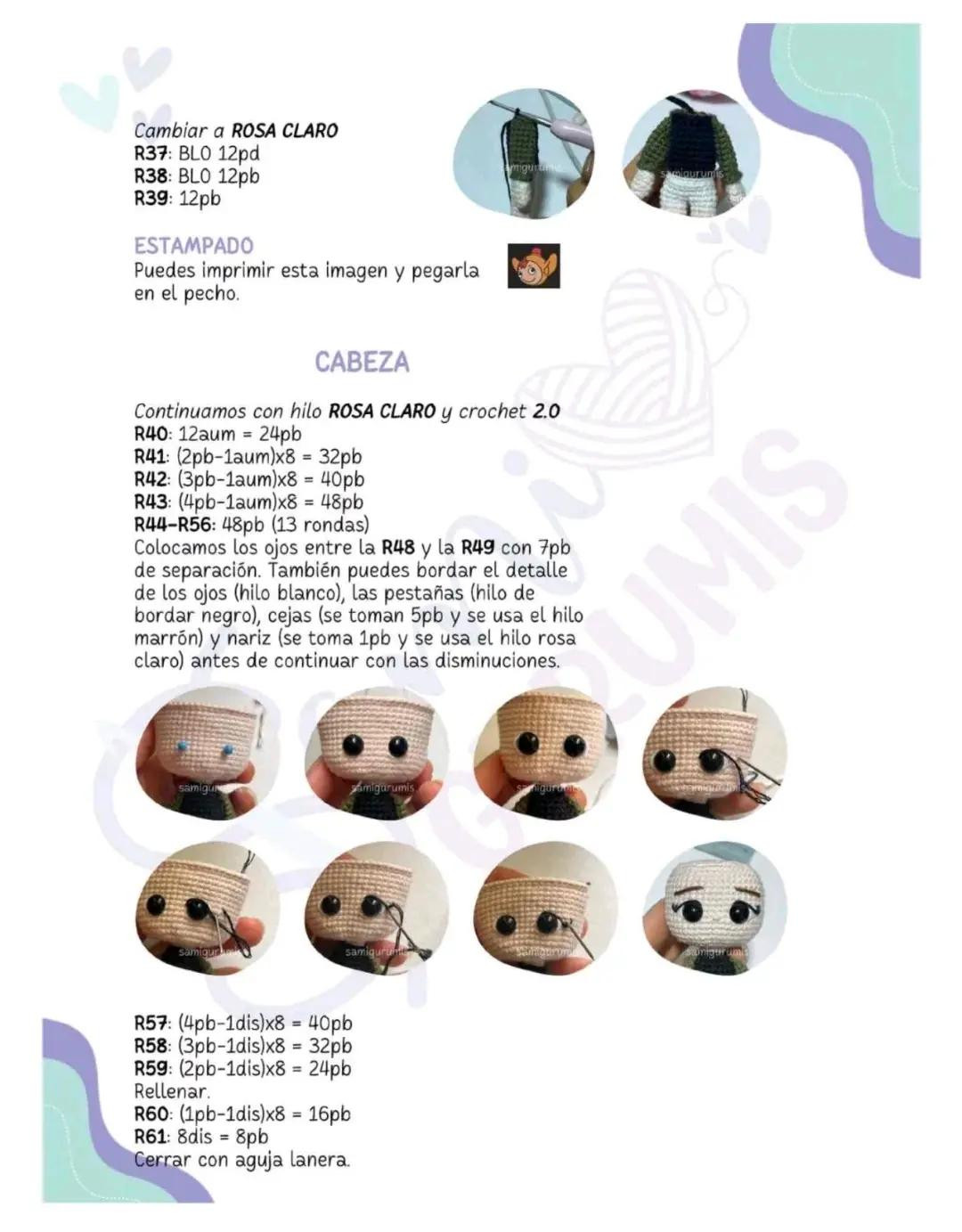 Patrón Amigurumi Niña con Gafas y Vestido Escolar