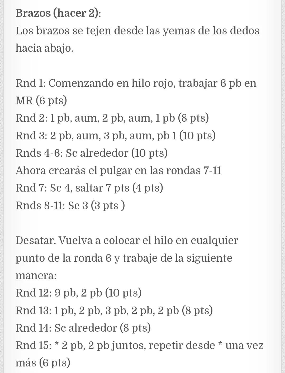 Patrón Amigurumi Papá Noel Gratis: Búp bê ông già Noel móc len với hướng dẫn chi tiết