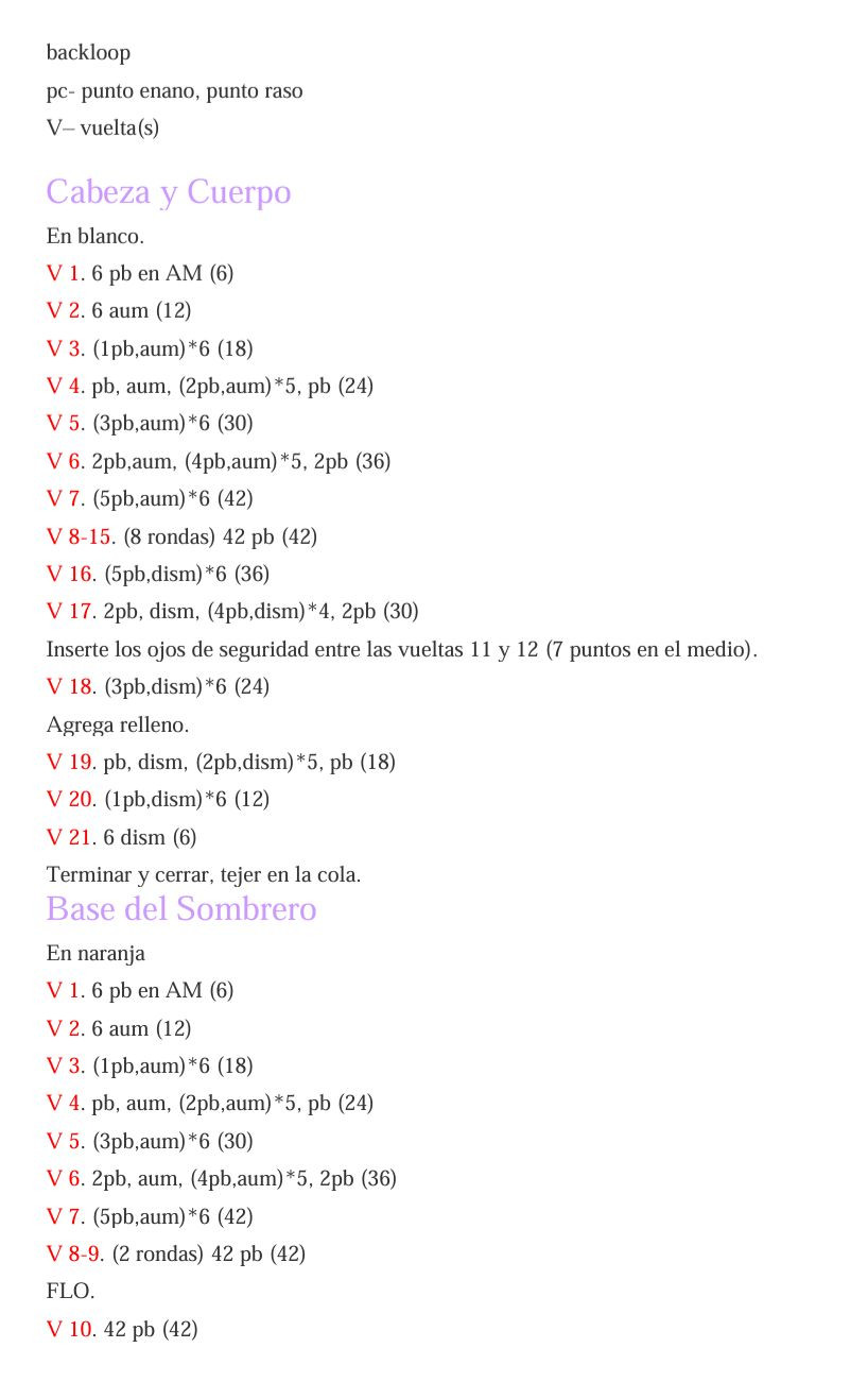 Patrón Amigurumi Pato Con Sombrero Gratis