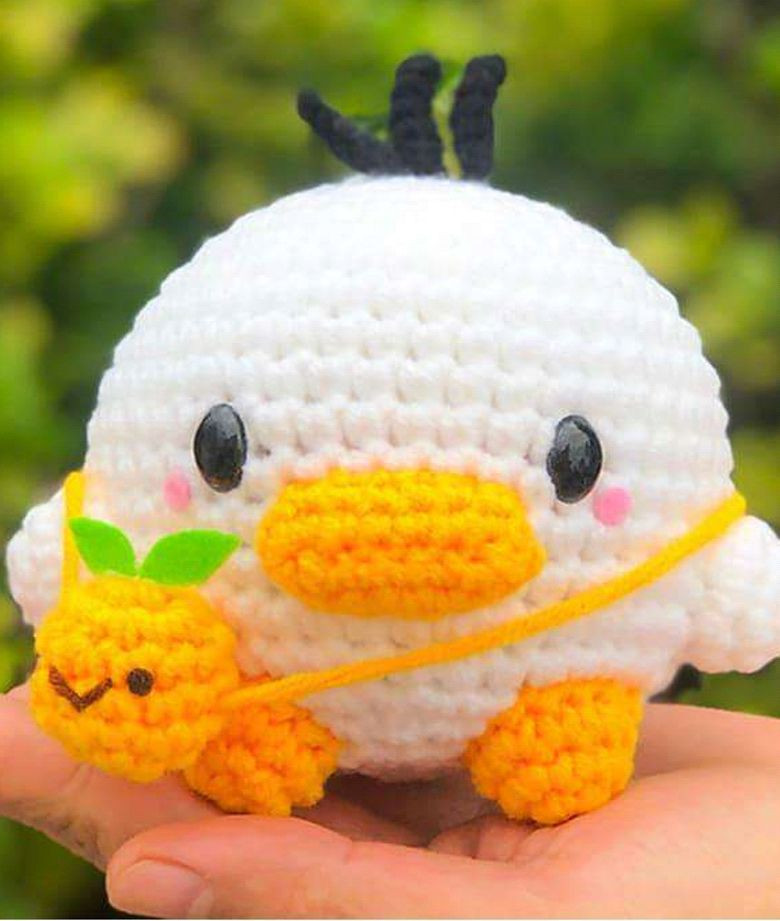 Patrón Amigurumi Pato Con Sombrero Gratis