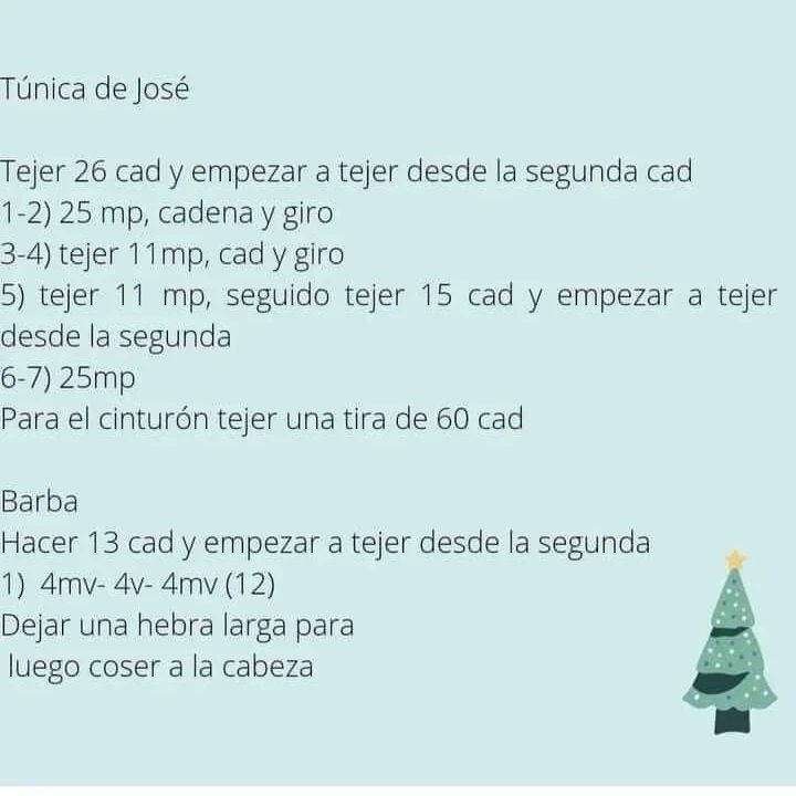 Patrón Amigurumi Pesebre: María, José y el Niño Jesús con instrucciones paso a paso