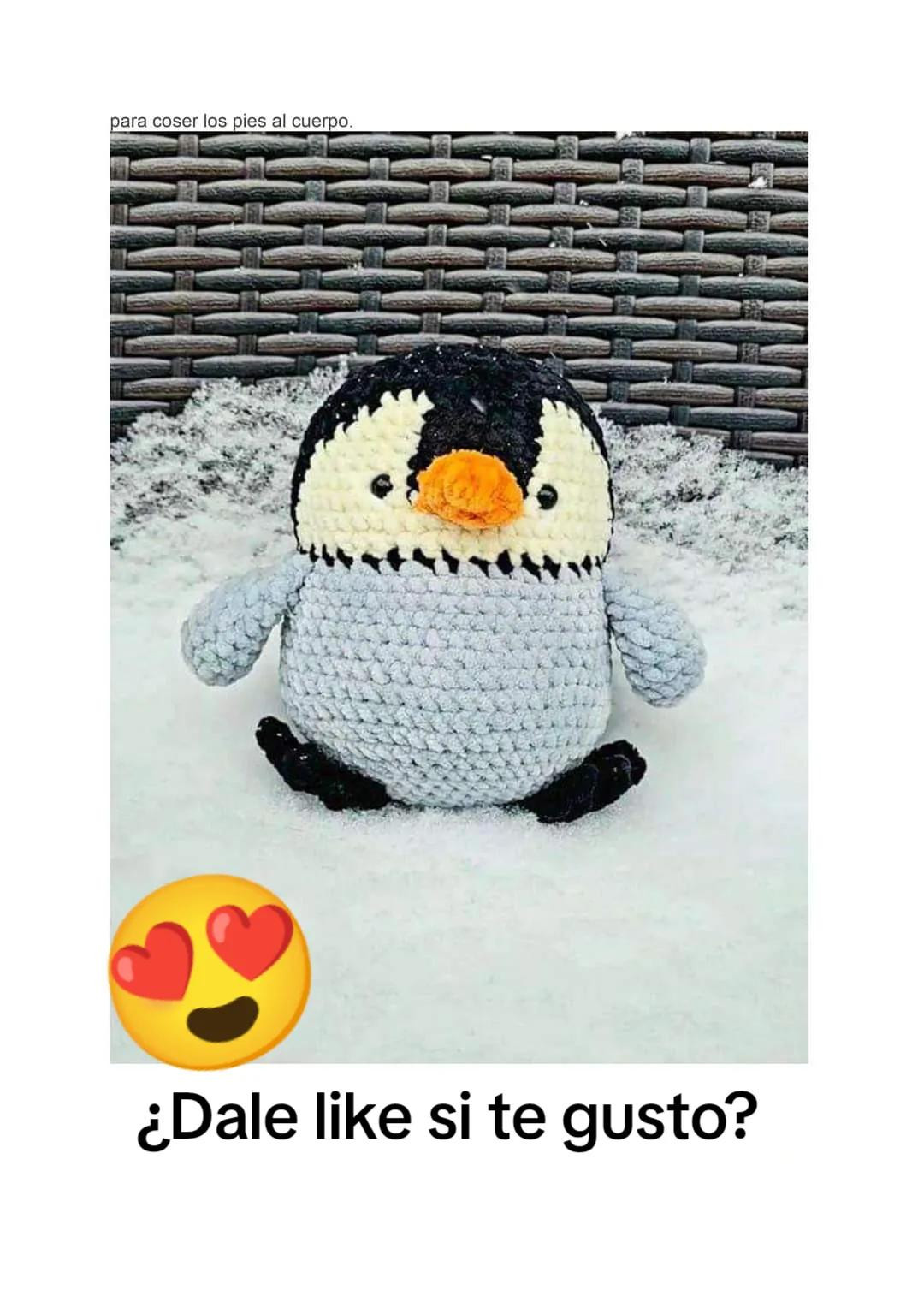 Patron Amigurumi Pingüino Fácil