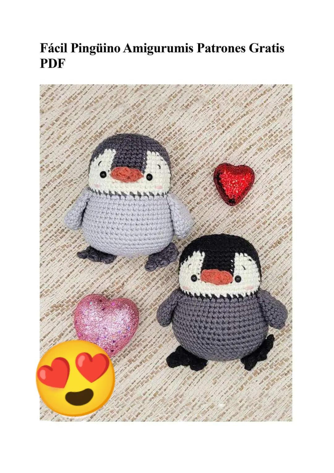 Patron Amigurumi Pingüino Fácil
