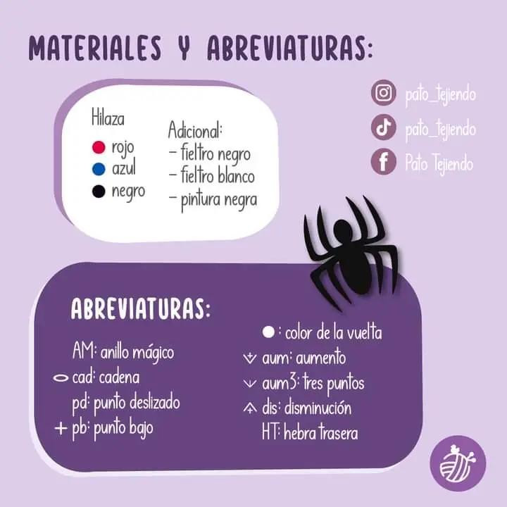 Patrón Amigurumi Puerco Araña inspirado en Spiderman