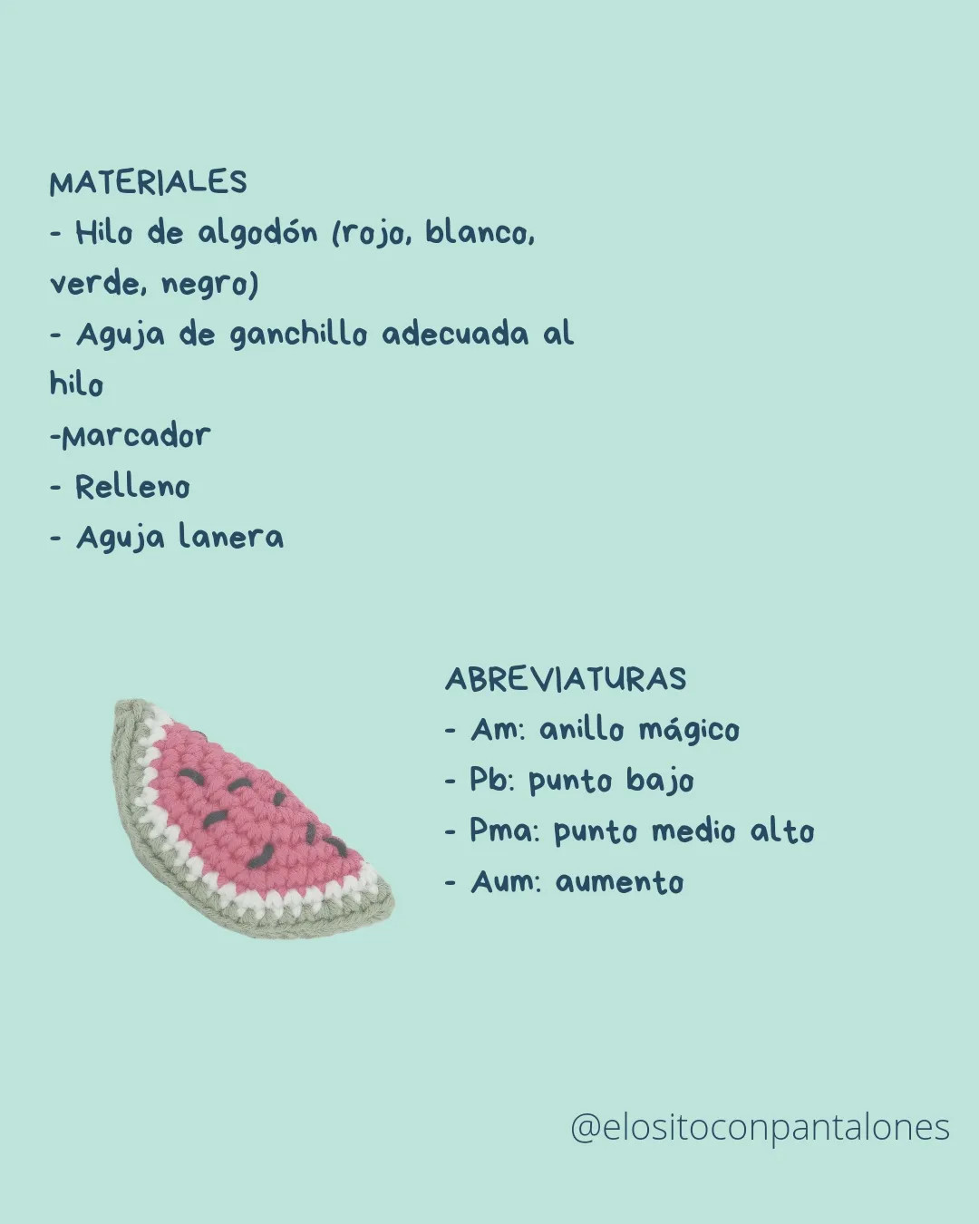Patrón Amigurumi Sandía: Tutorial Paso a Paso para Móc Len