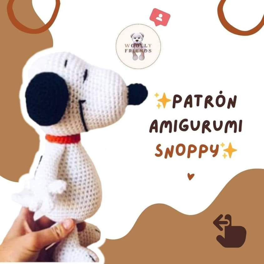 Patrón Amigurumi Snoopy Gratis: Guía de Muescas y Materiales