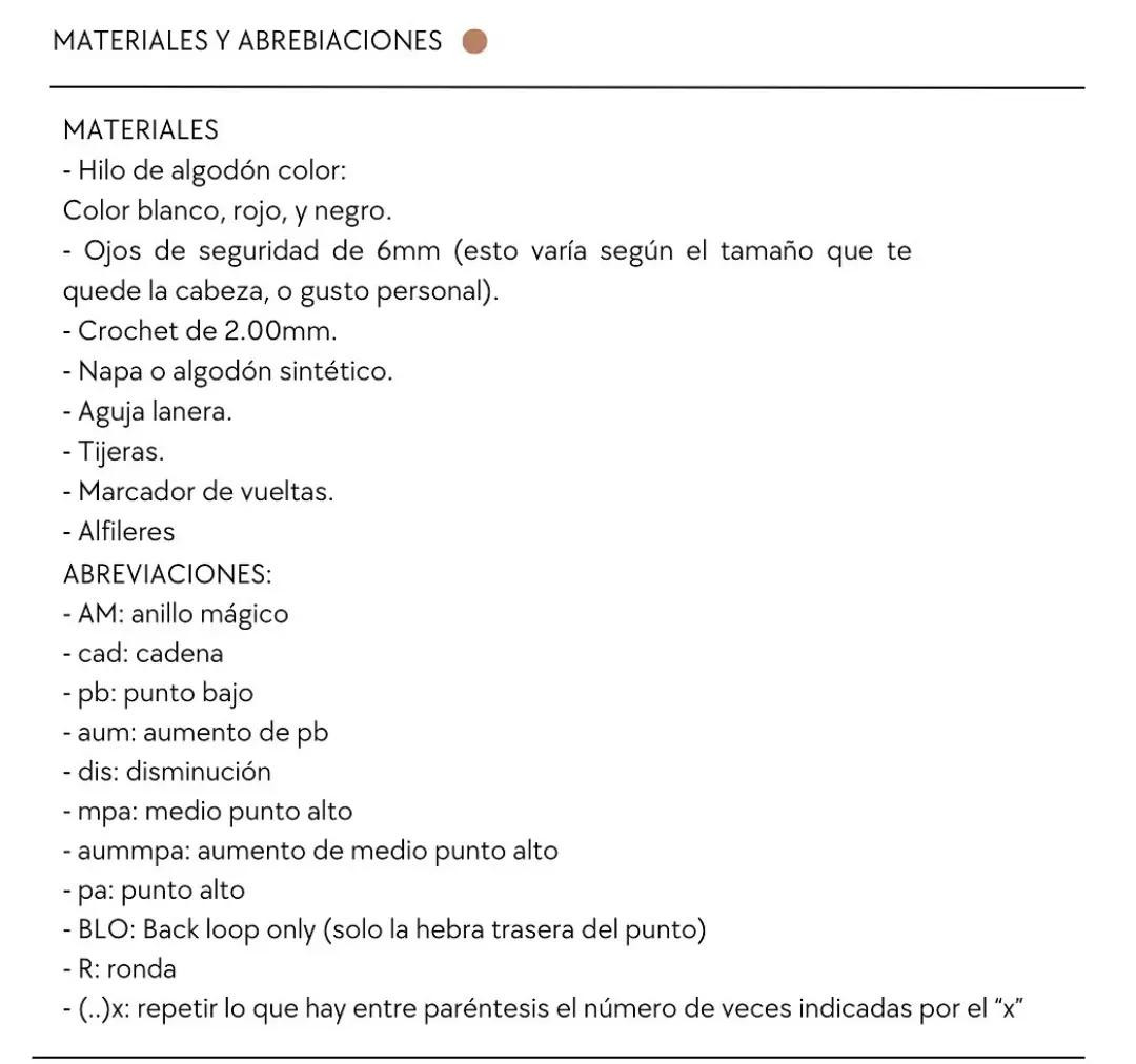 Patrón Amigurumi Snoopy: Guía paso a paso en español