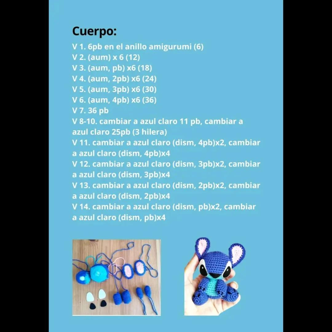 Patrón Amigurumi Stitch: Guía Paso a Paso y Materiales