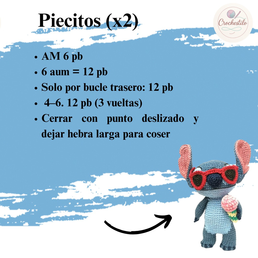 Patrón Amigurumi Stitch: Tutorial Paso a Paso
