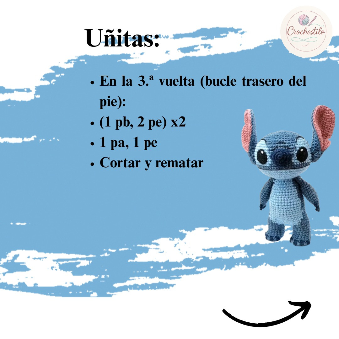 Patrón Amigurumi Stitch: Tutorial Paso a Paso